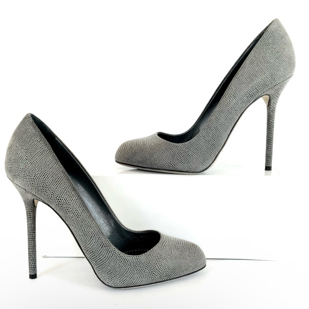 Sergio Rossi gray suede heels 38